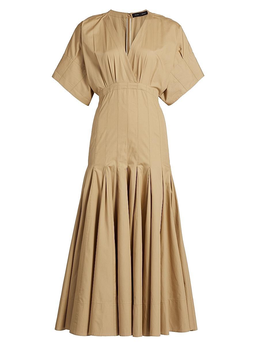 Womens Ciara Poplin Midi-Dress Product Image