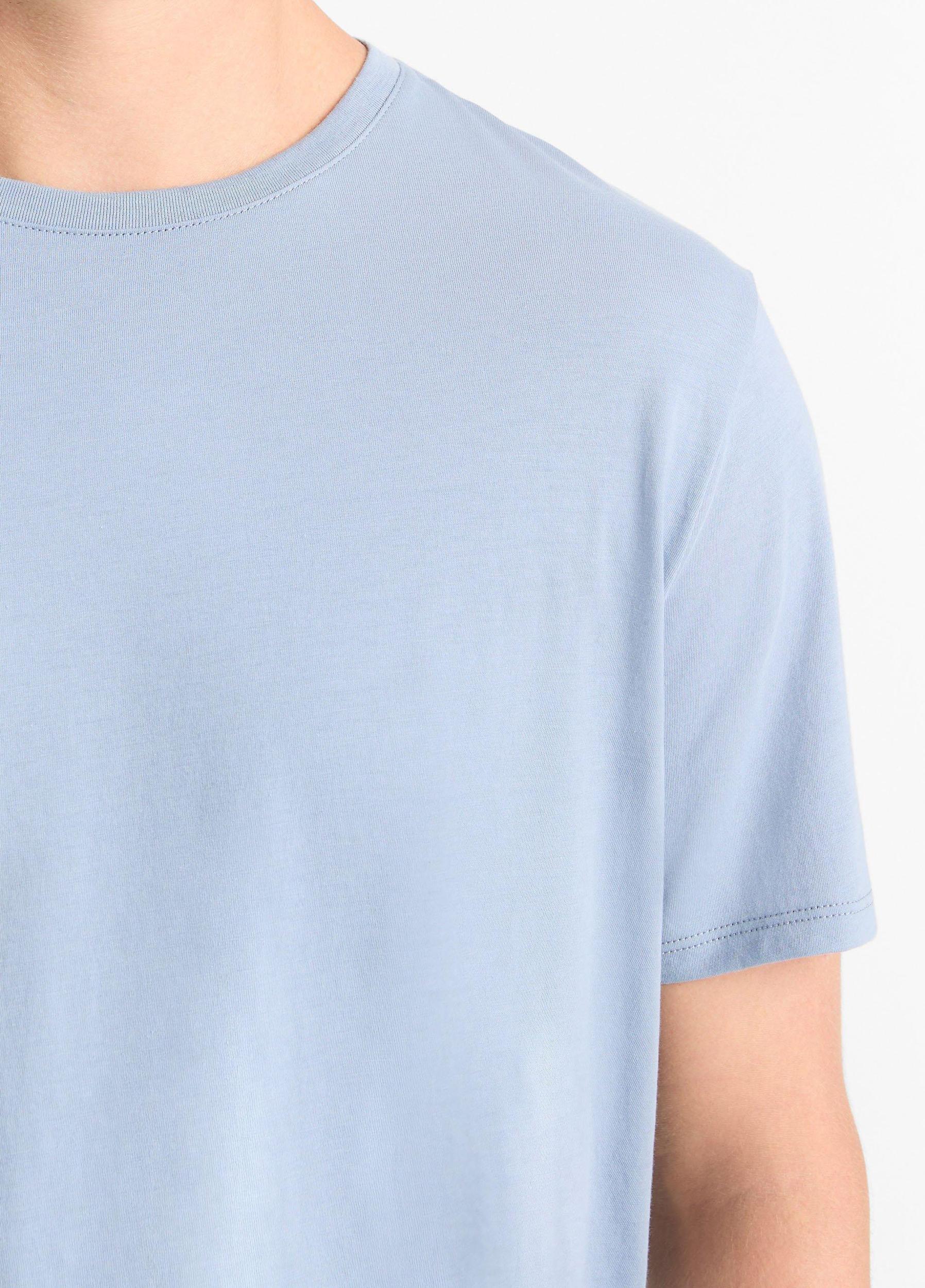 Mens Pima Cotton Crew Neck T-Shirt, Blue Hour, Size S Vince Product Image
