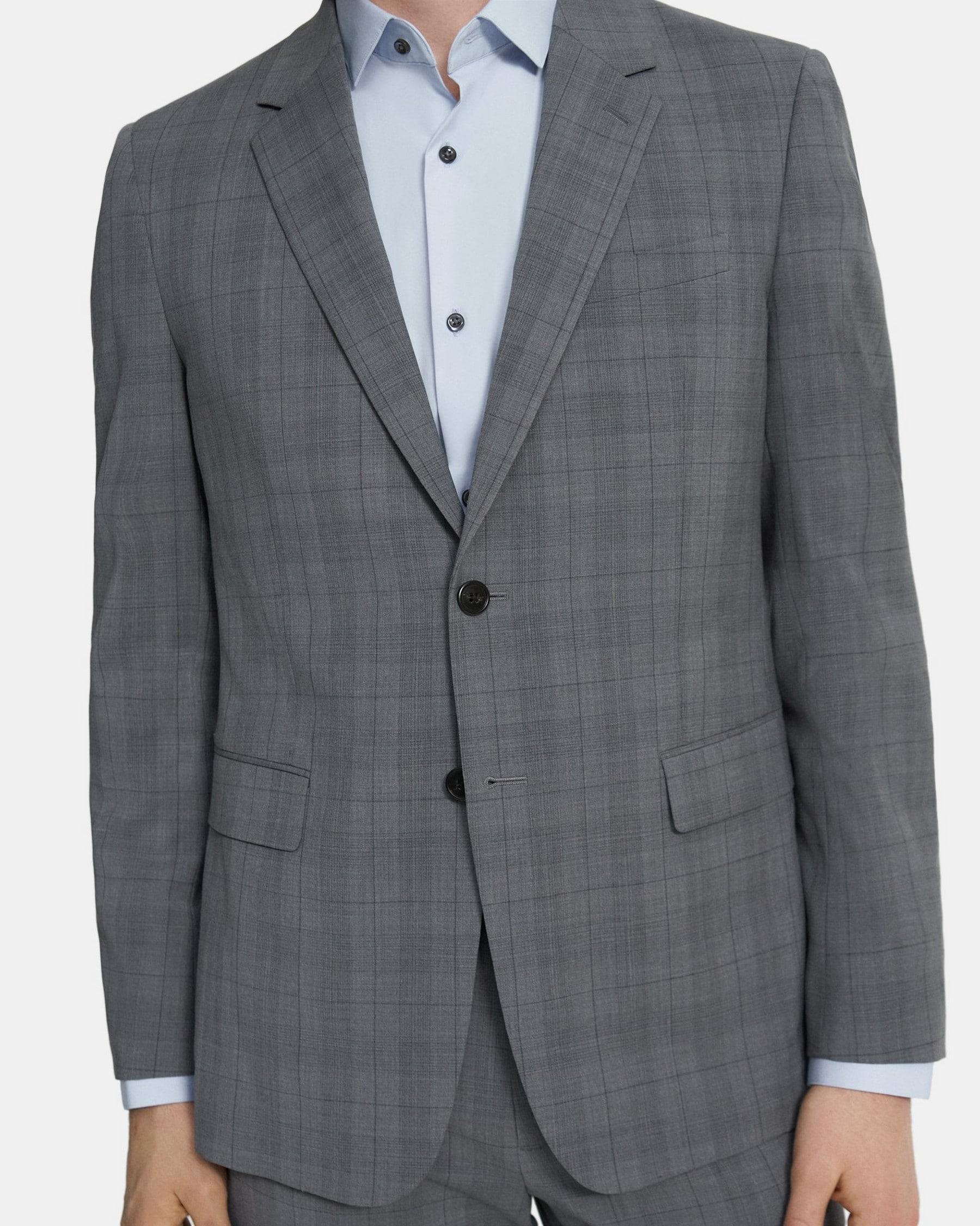 Structured Blazer in Plaid Wool Product Image
