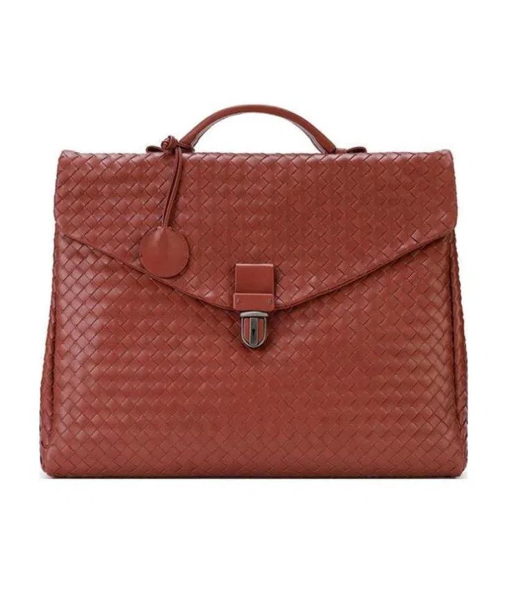 BOTTEGA VENETA Logo Handbag In Red Product Image