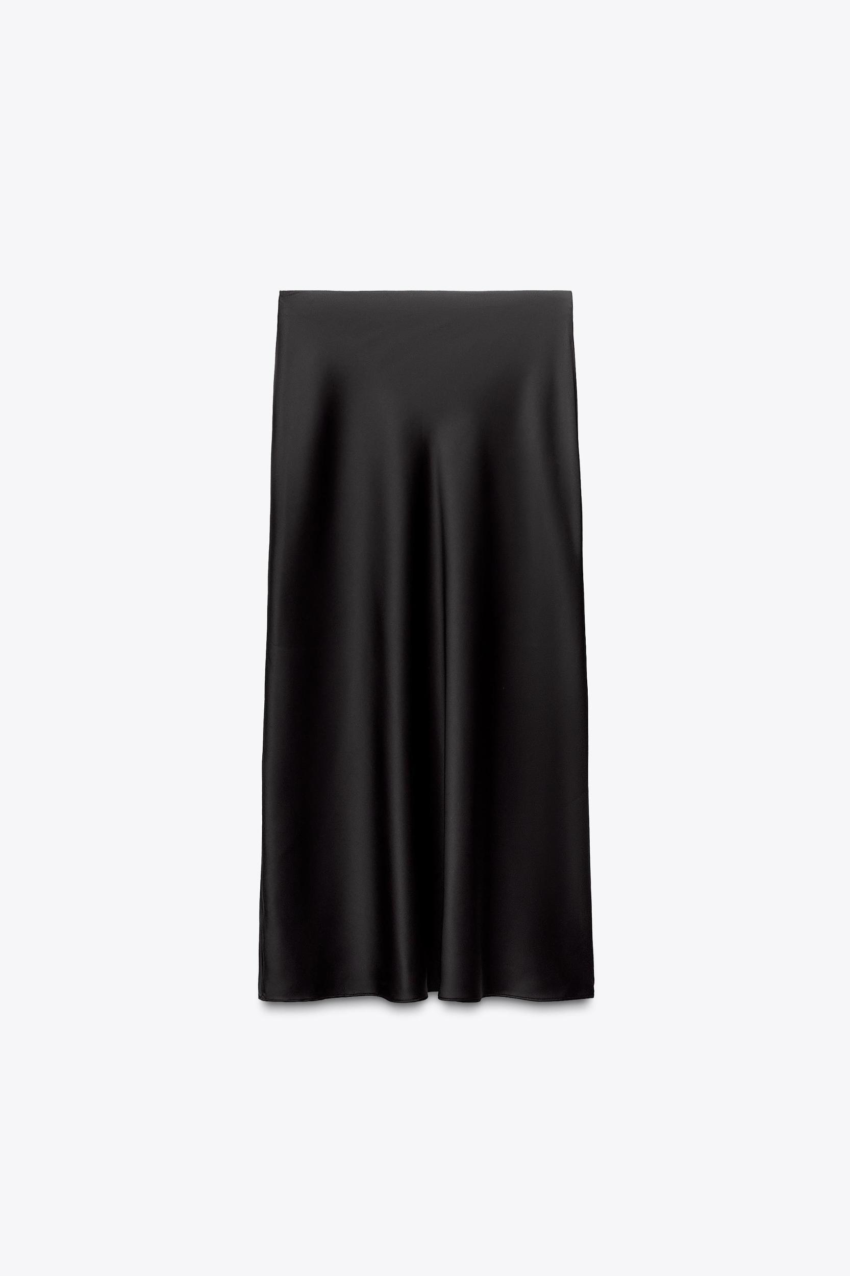 SATIN MIDI SKIRT Product Image