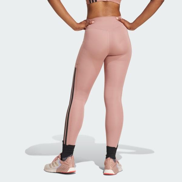 adidas Optime 3-Stripes Full-Length Leggings Black XS Womens Product Image