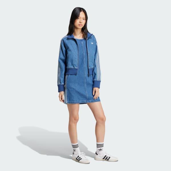 Adicolor Denim 3-Stripes Tank Dress Product Image