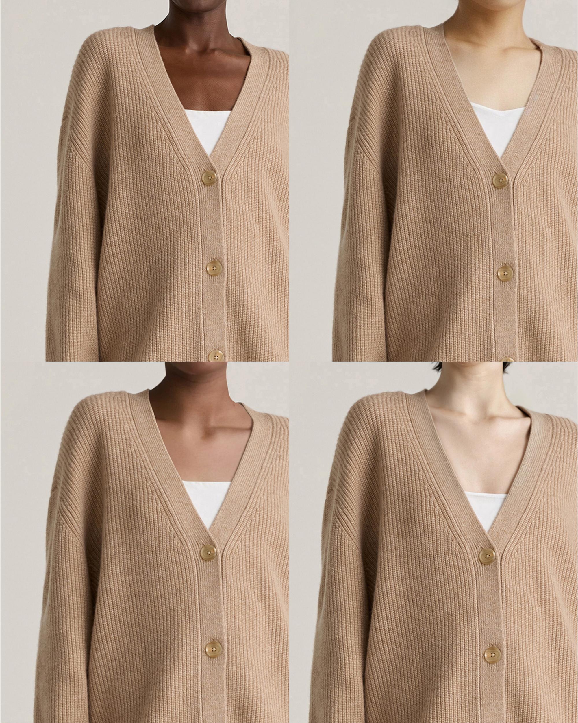 Quince | Women's Mongolian Cashmere OverSized Boyfriend Cardigan Sweater Product Image