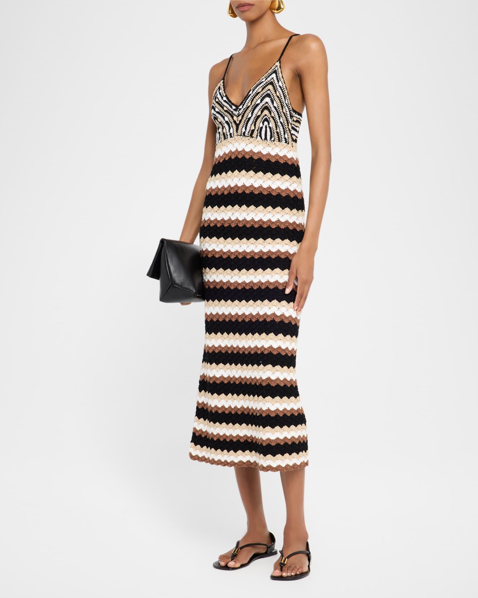 Harlow Crochet Knit Midi Dress Product Image