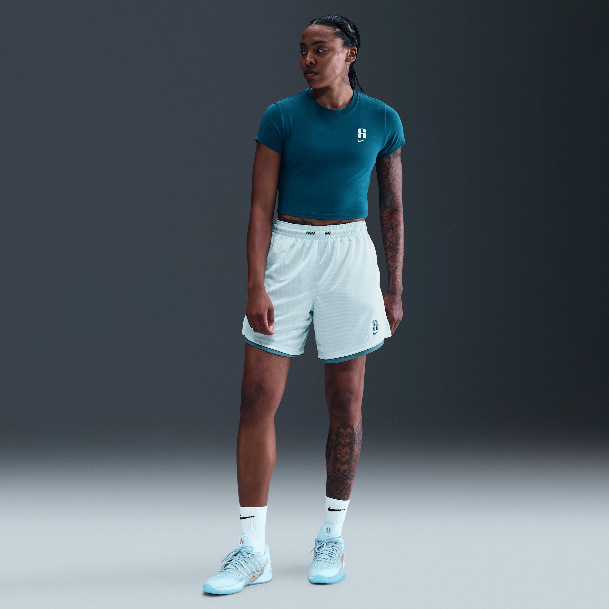 Nike Women's Sabrina Short-Sleeve Cropped T-Shirt Product Image