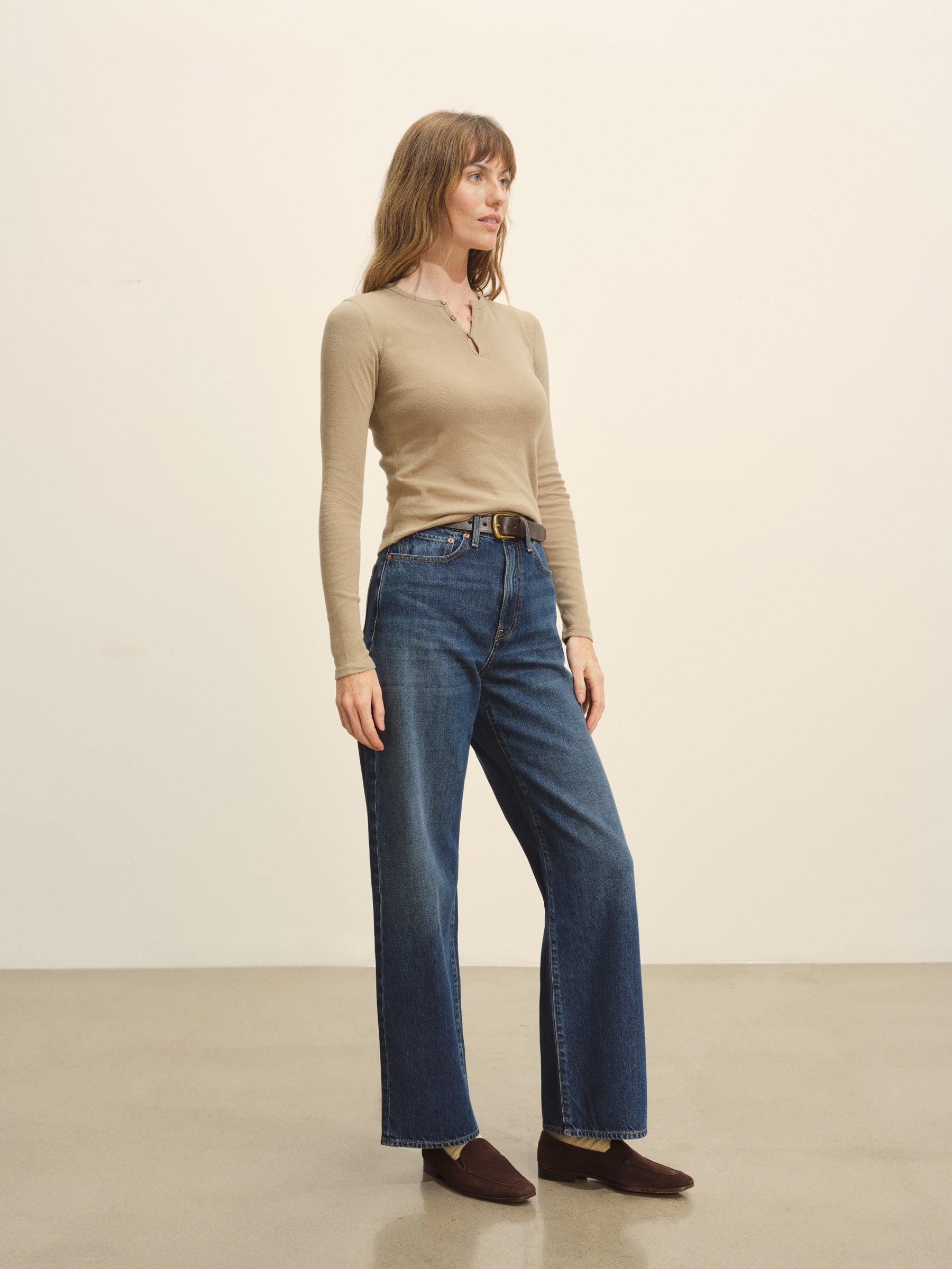 Driftwood Heirloom Rib L/S Henley Product Image