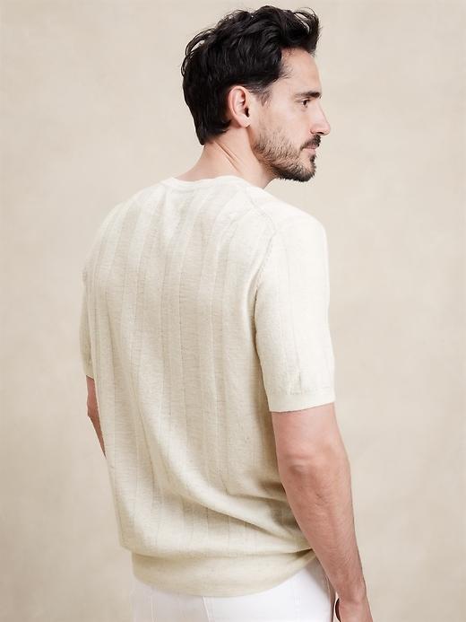 Lightweight Merino-Linen Henley Product Image