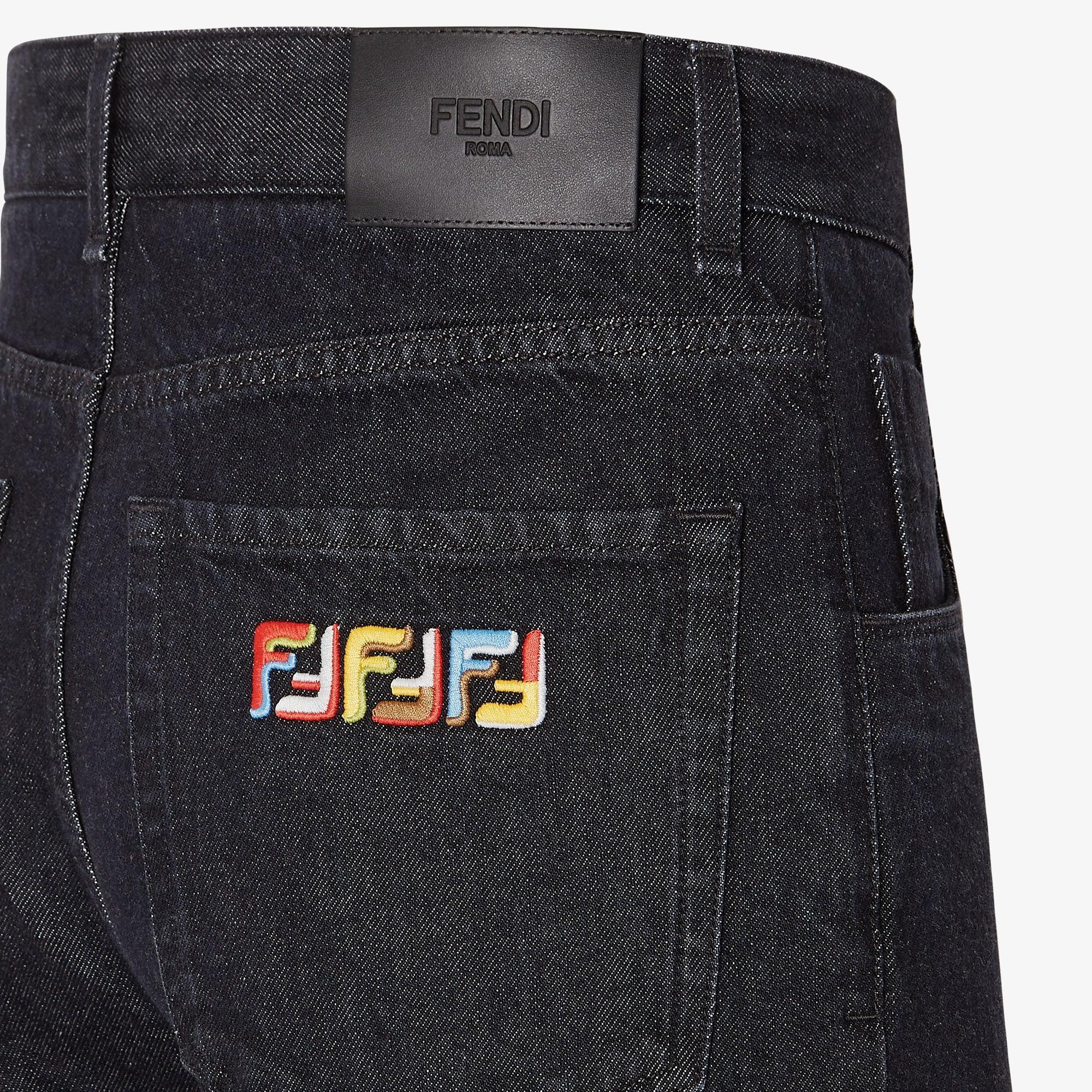 Long JeansLunar New Year black denim pants Product Image