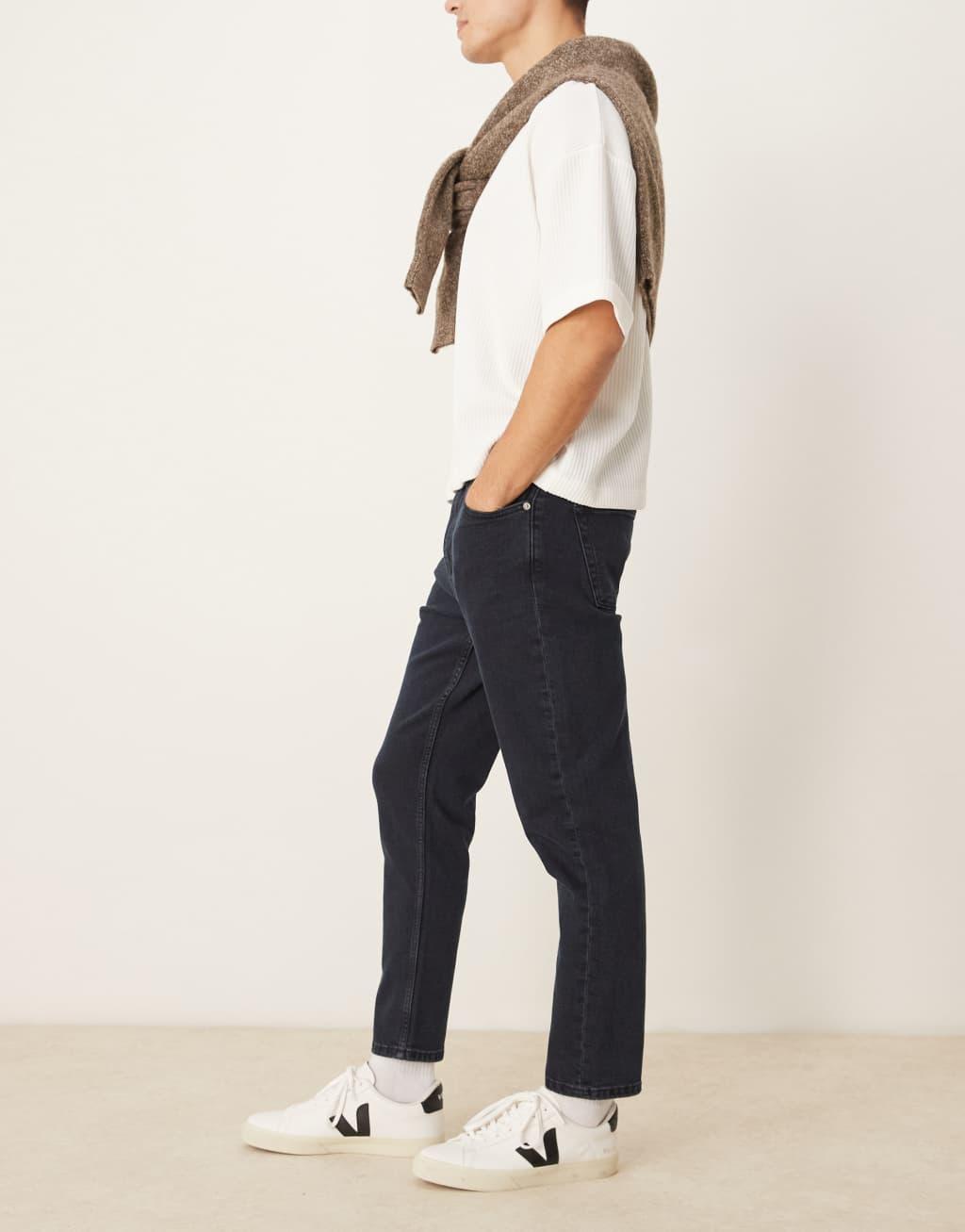 Calvin Klein Jeans dad jeans in dark wash Product Image