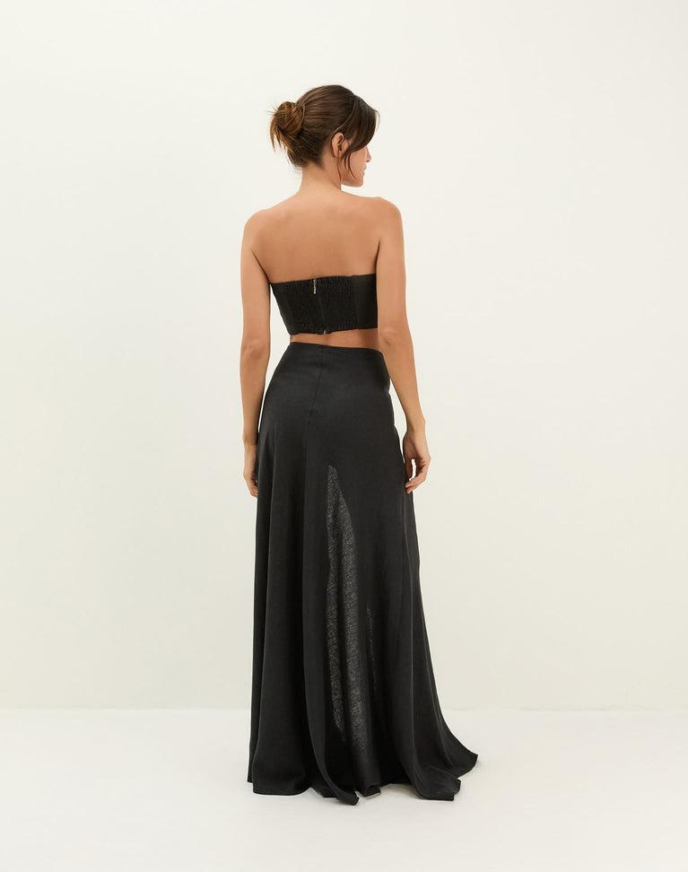 Sirene Long Skirt - Black Product Image