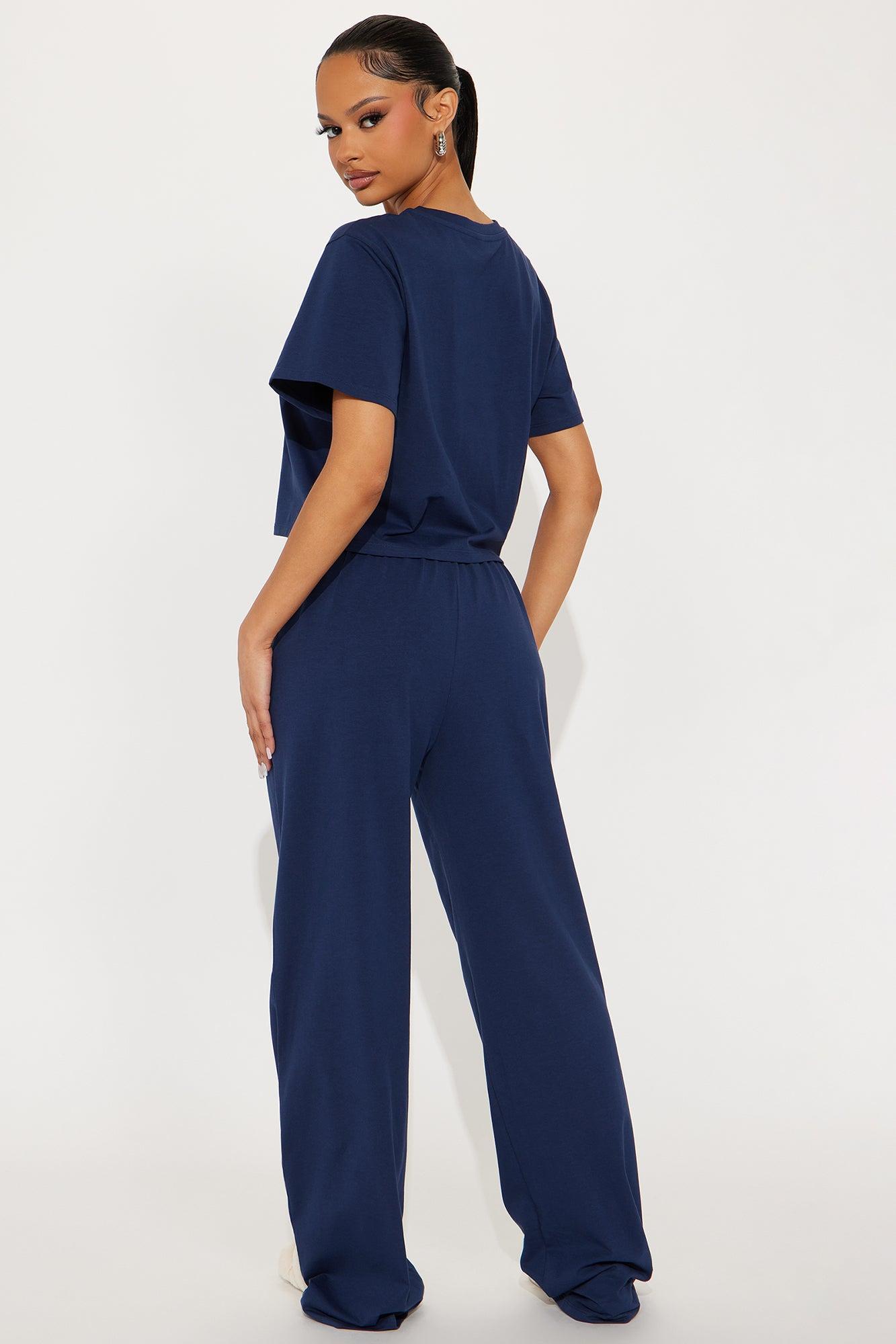 FN Mood PJ Pant Set - Navy Product Image