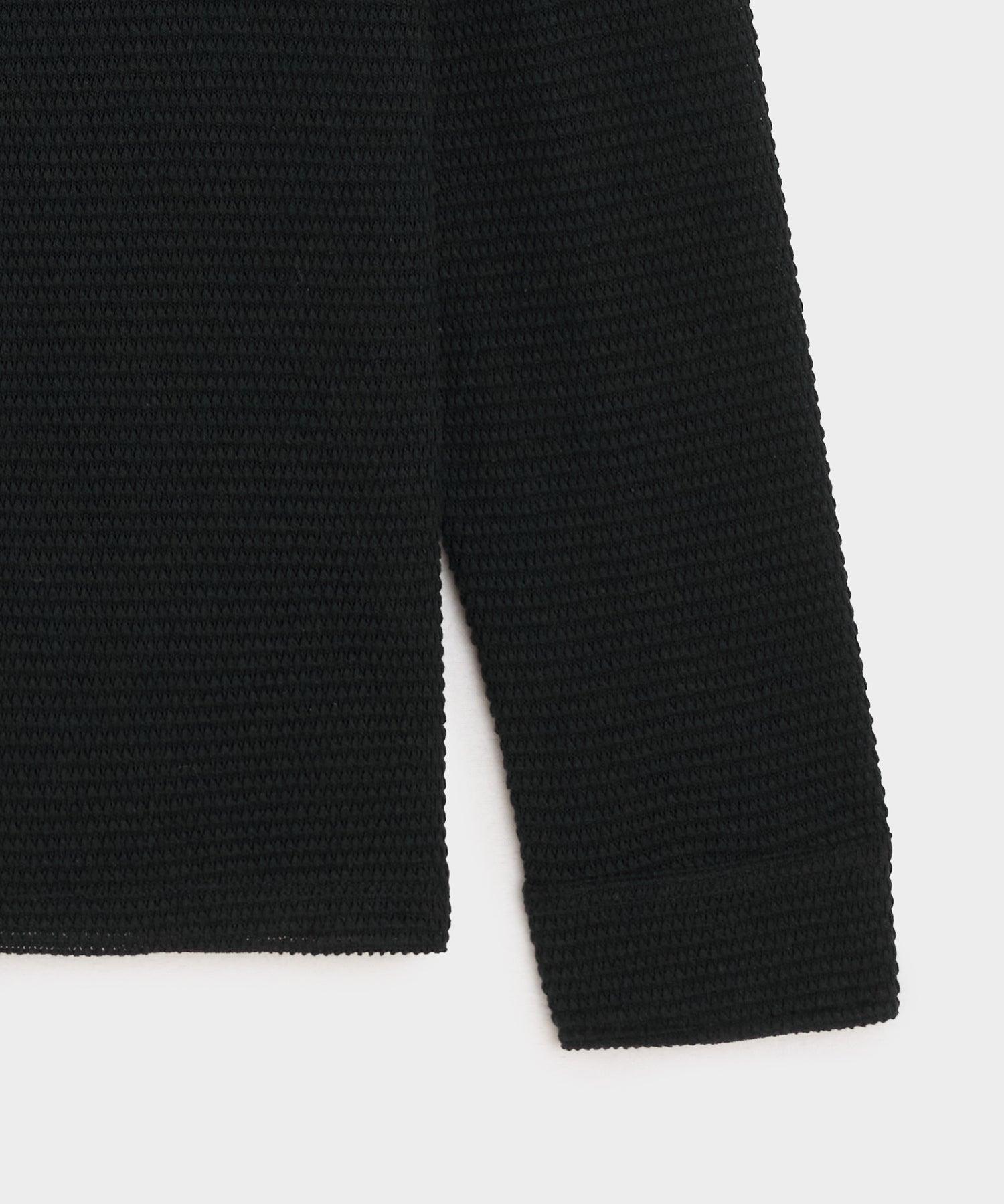 Textured Knit Polo Shirt Product Image
