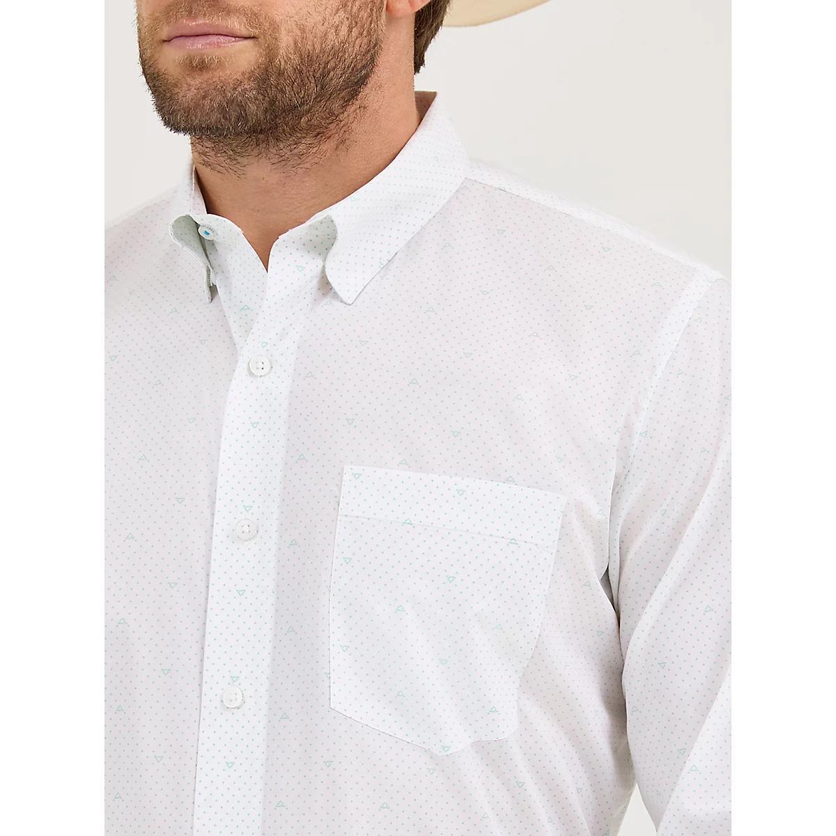 Men's Cody Johnson One Pocket Button Down Shirt in Gray Contrast Product Image