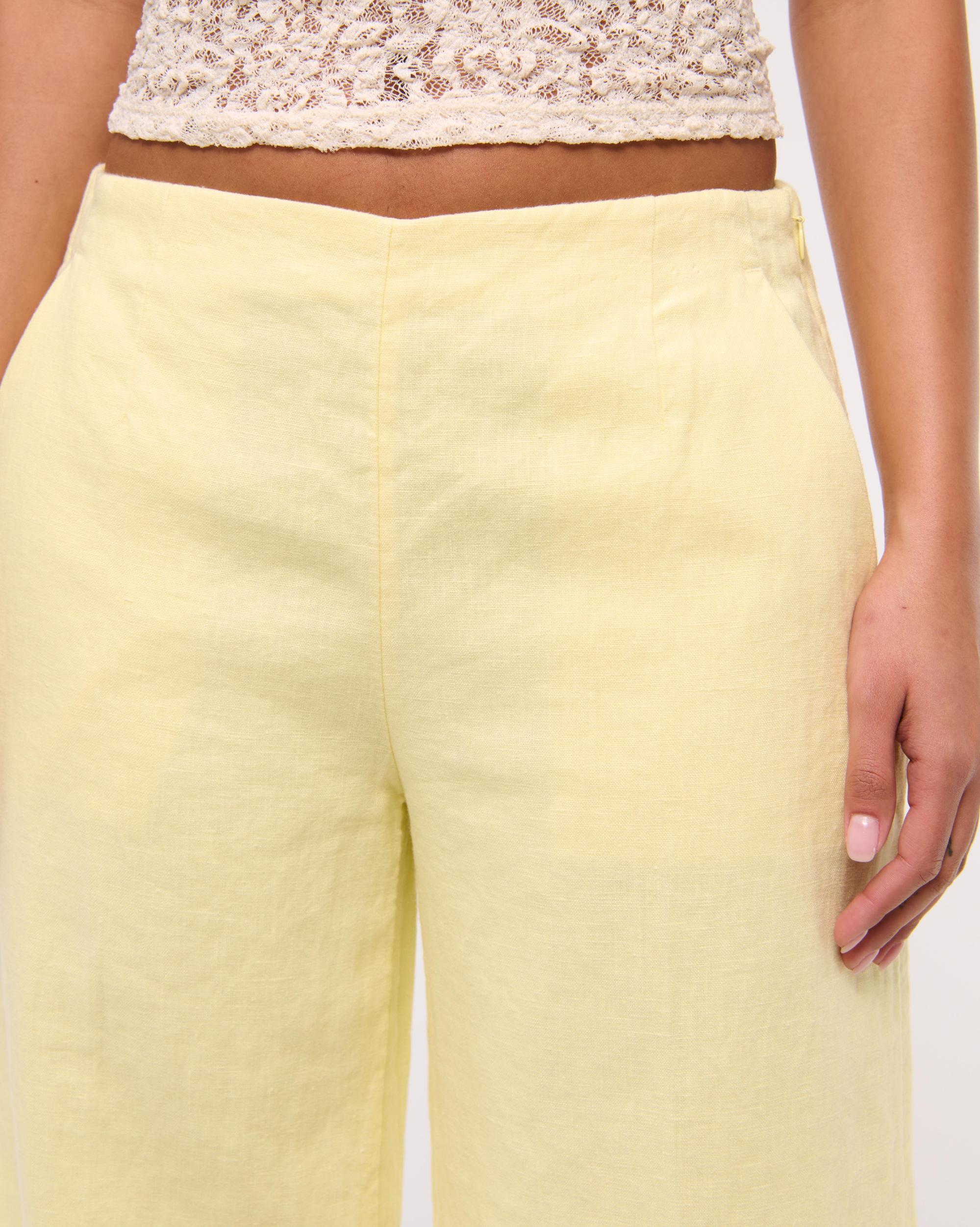 Premium Linen Tailored Ultra Wide Leg Pant Product Image