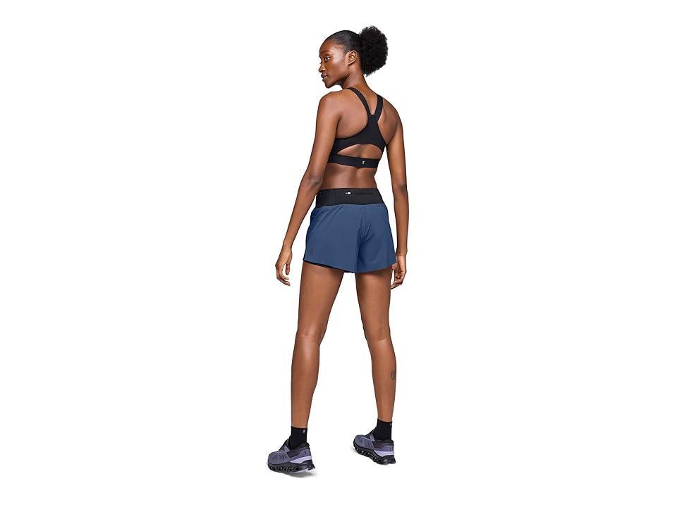 On Running Shorts (Denim Black) Women's Shorts Product Image