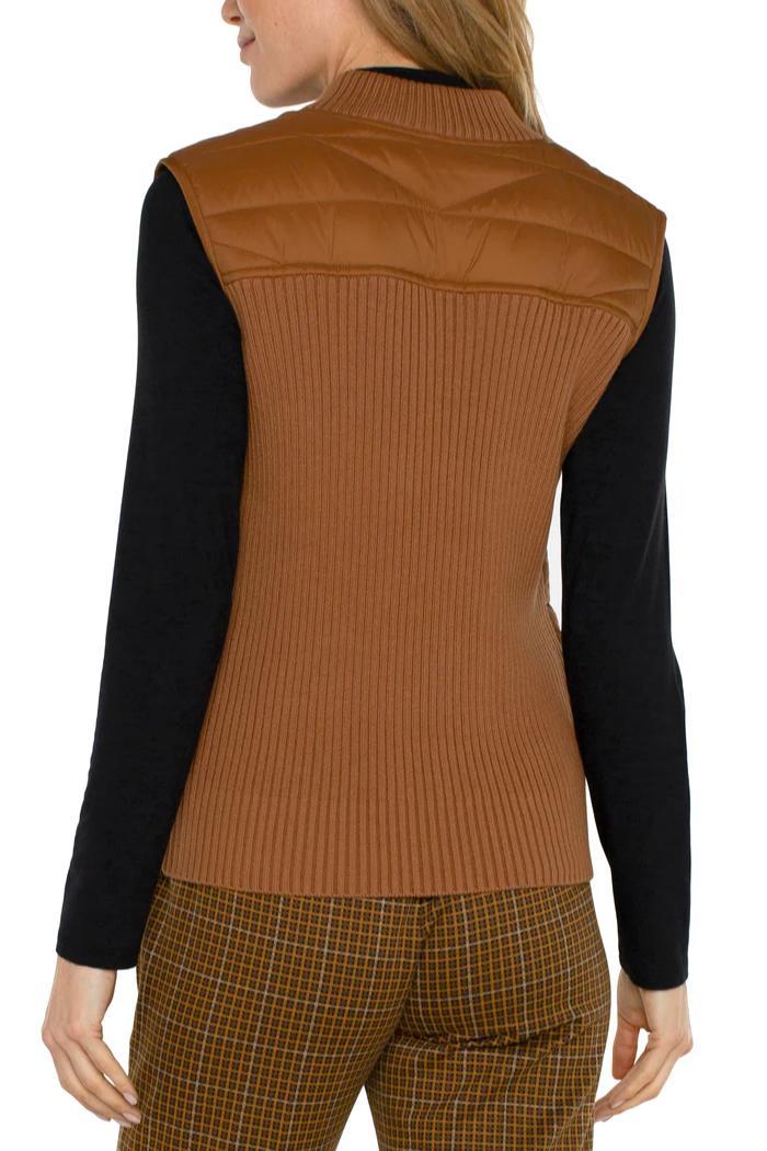 Sleeveless Quilted Full Zip Vest Product Image