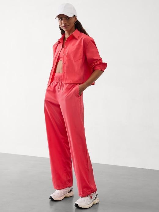 Midday Cropped Poplin Shirt Product Image