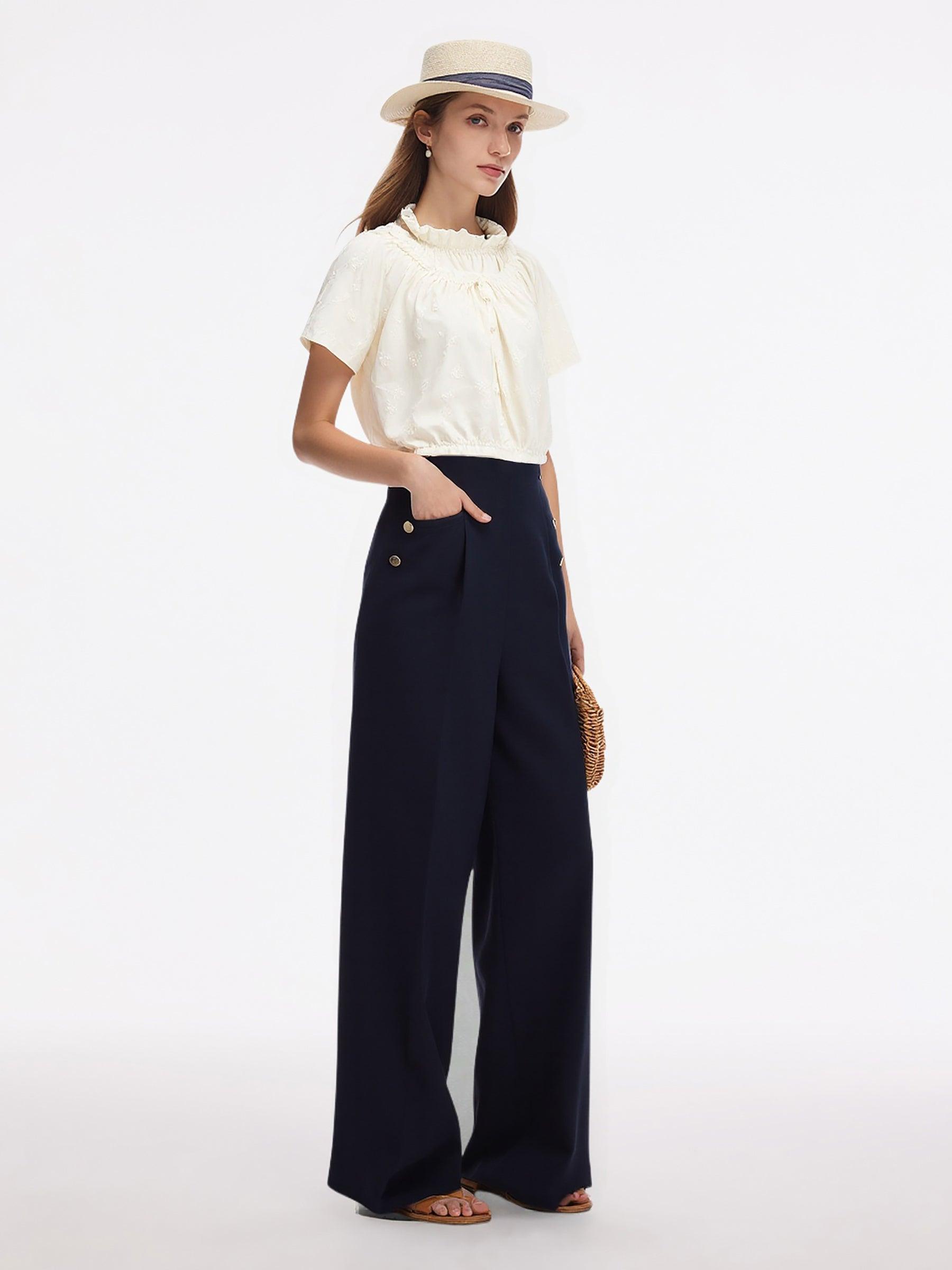 Four-Way Stretch Women High Waisted Pants Product Image