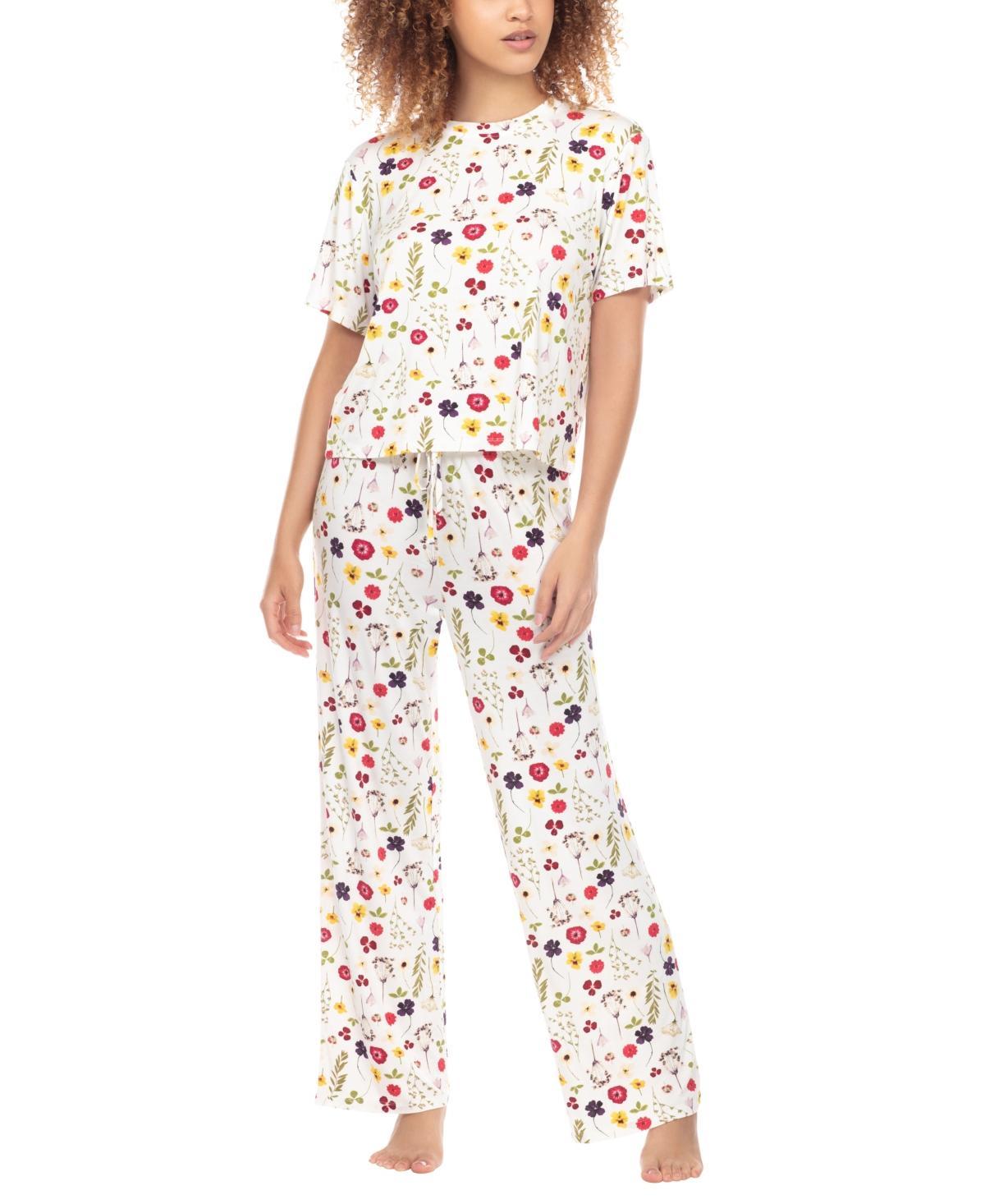Honeydew Intimates All American PJ Set (Ivory Stripe) Women's Pajama Sets Product Image