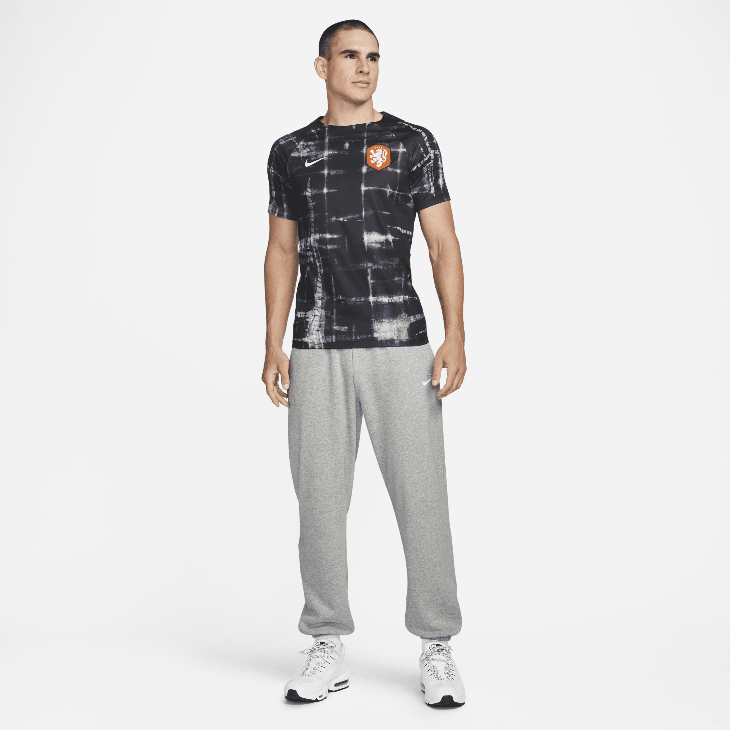 Mens Nike Black Netherlands National Team 2022/23 Pre-Match Top - Black Product Image