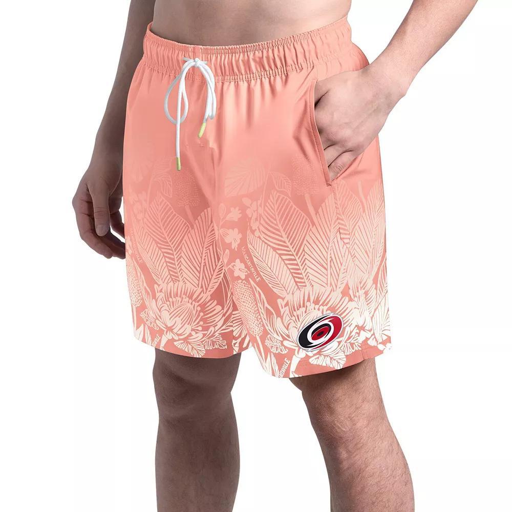 Men's Margaritaville  Coral Cleveland Browns Lagoon Fiesta Swim Shorts, Size: Medium, Pink O Product Image