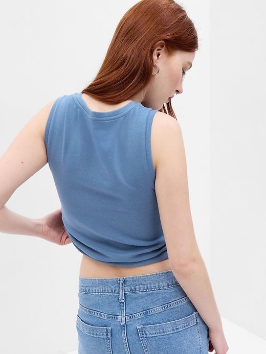 Linen-Blend Tank Top Product Image
