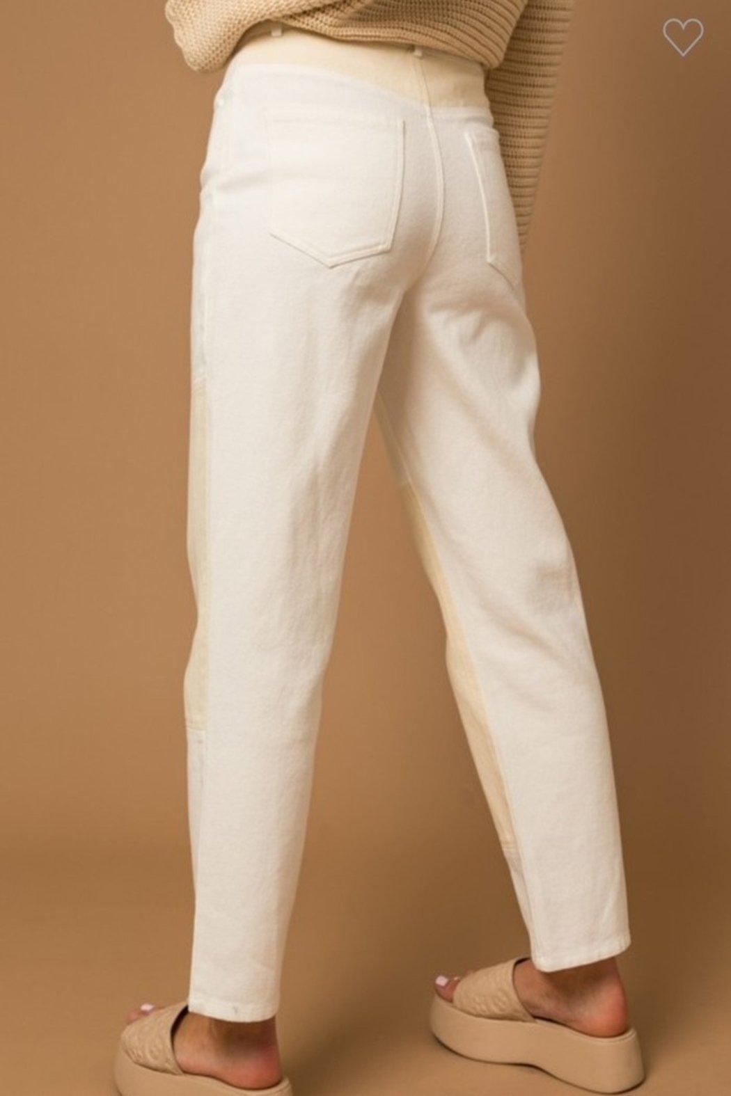 Colorblock Twill Pants Product Image