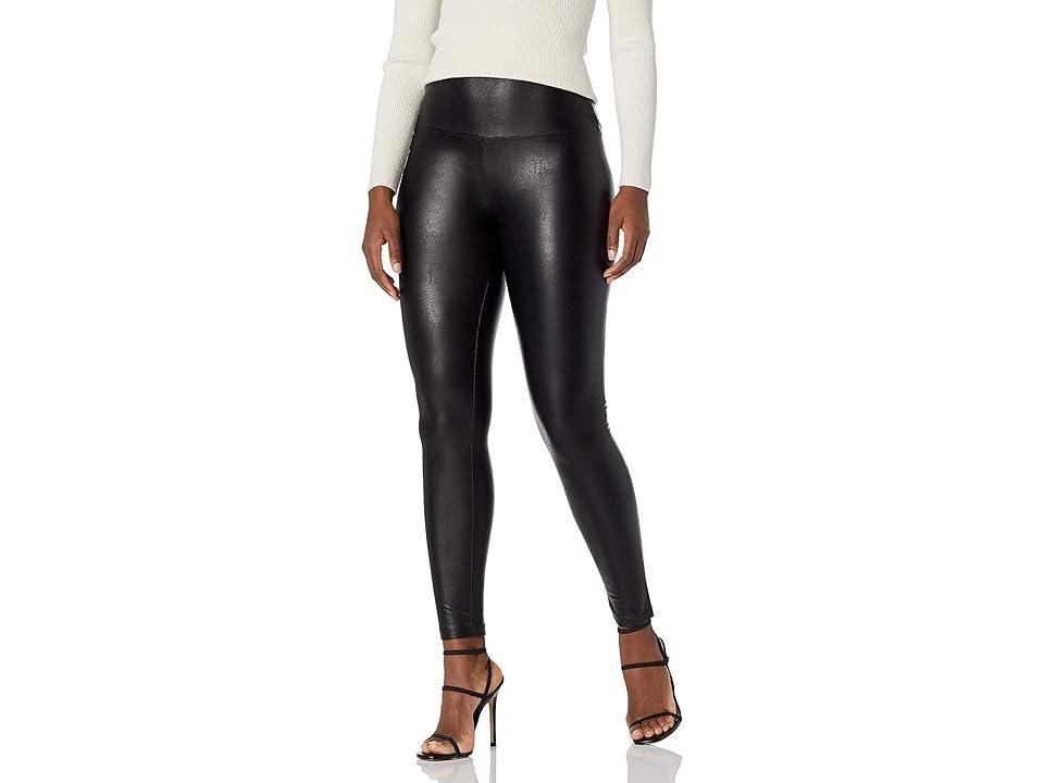 Lysse Textured Leather Leggings (Charcoal) Women's Clothing Product Image