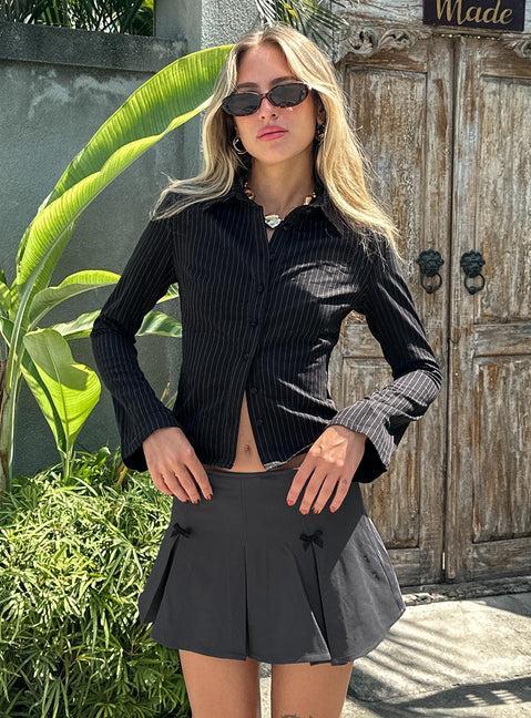 Anni Stripe Shirt Pinstripe Product Image