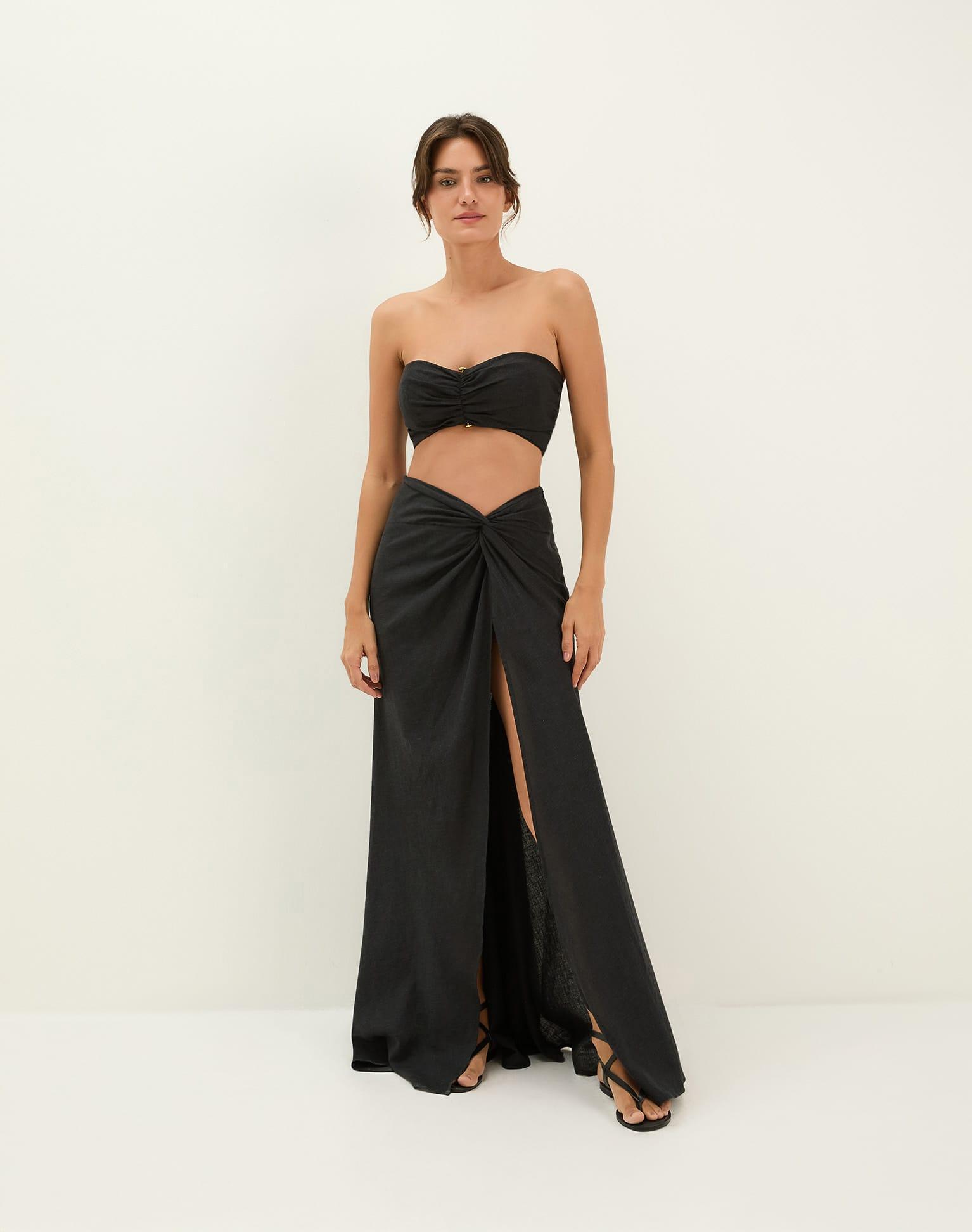 Sirene Long Skirt - Black Product Image