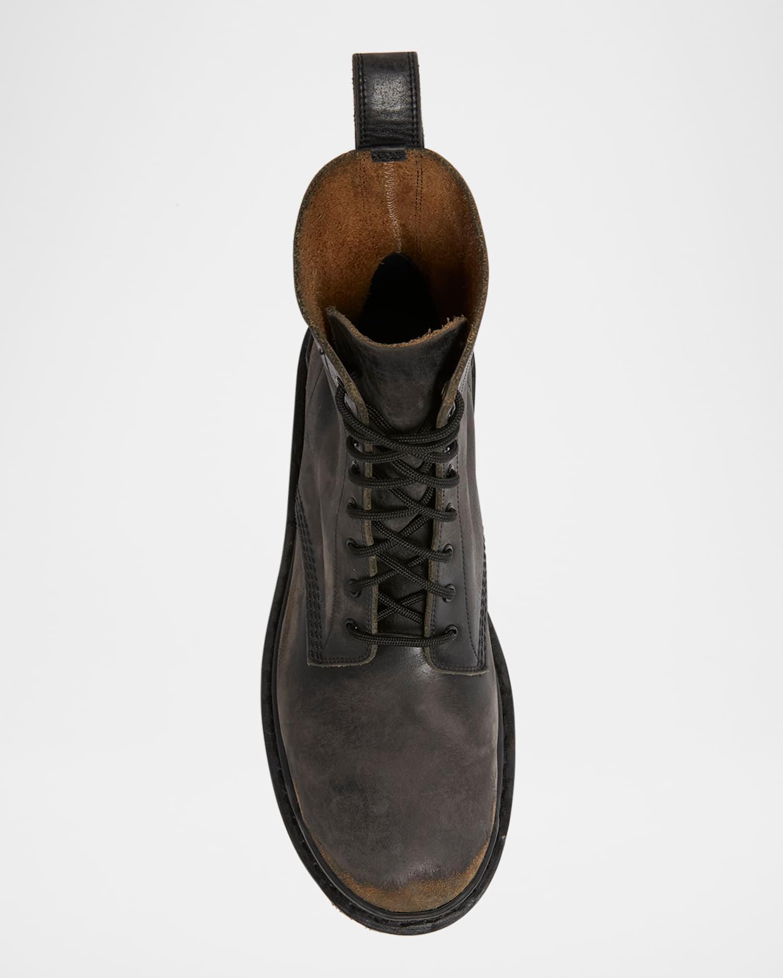 Men's Strike Used-Effect Calfskin Combat Boots Product Image