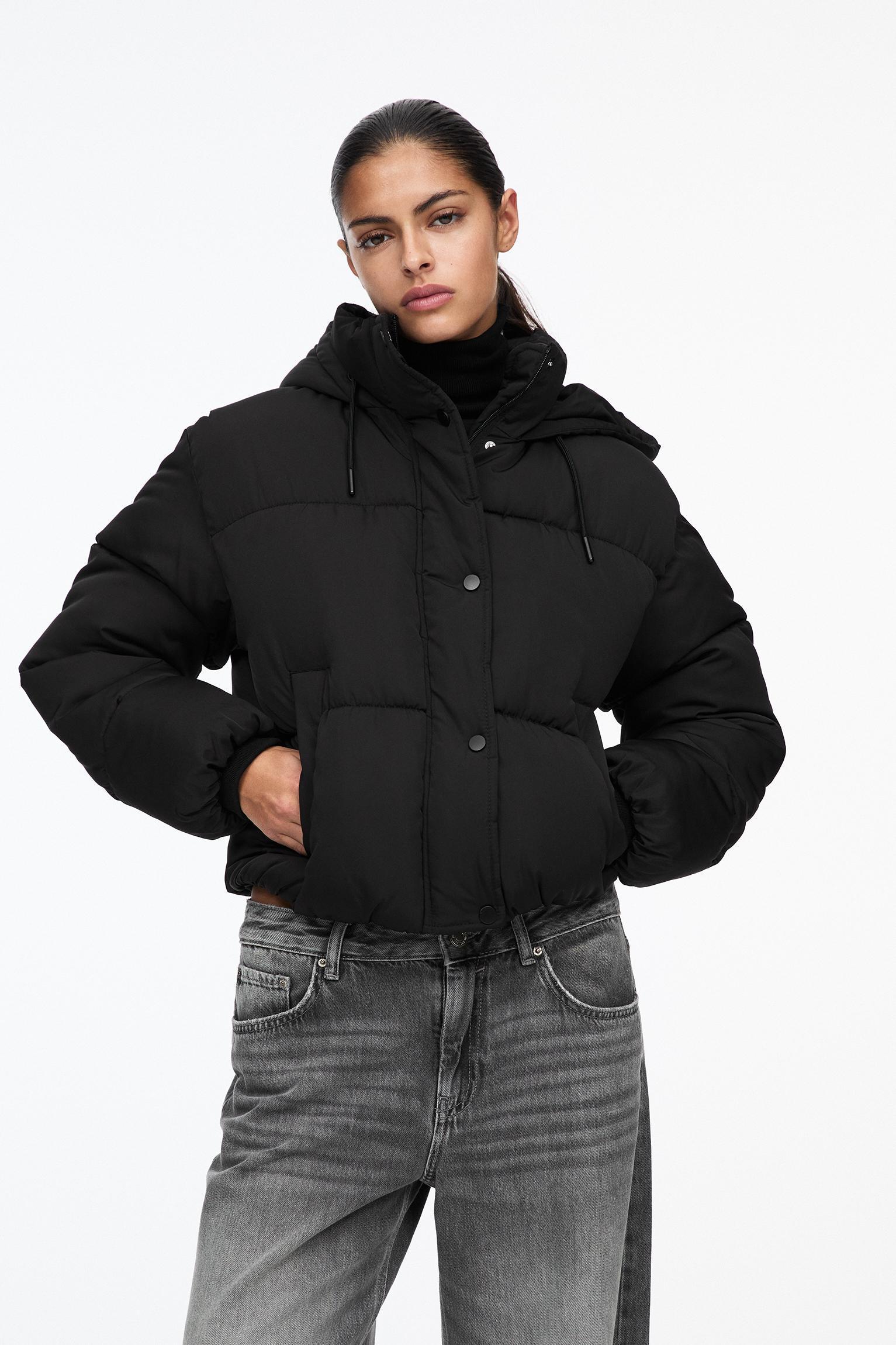 Puffer jacket with hood Product Image
