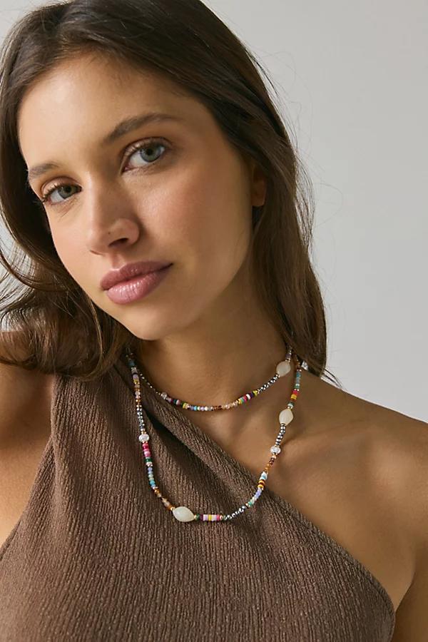Boho Long Beaded Necklace Womens at Urban Outfitters Product Image