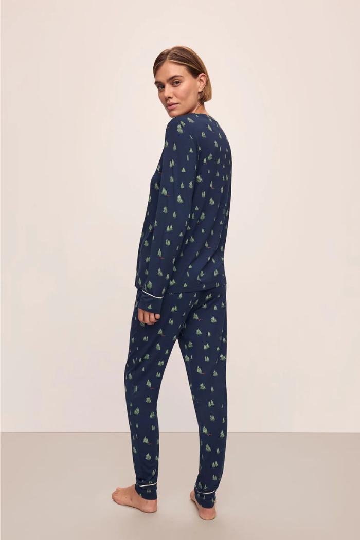 Eberjey Gisele Crew Neck Forest / Fox Product Image