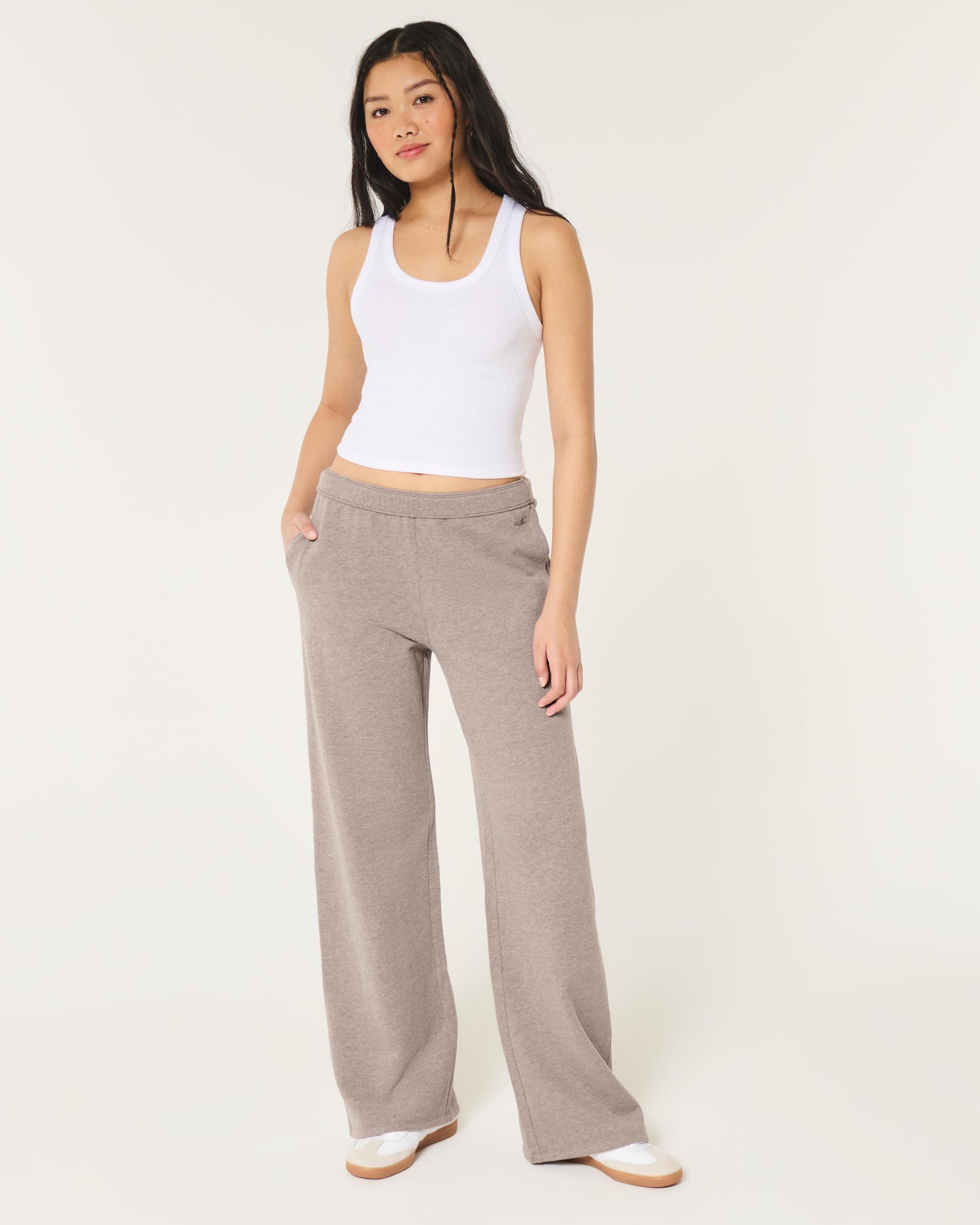 Hollister Feel Good Fleece Wide-Leg Pants Product Image