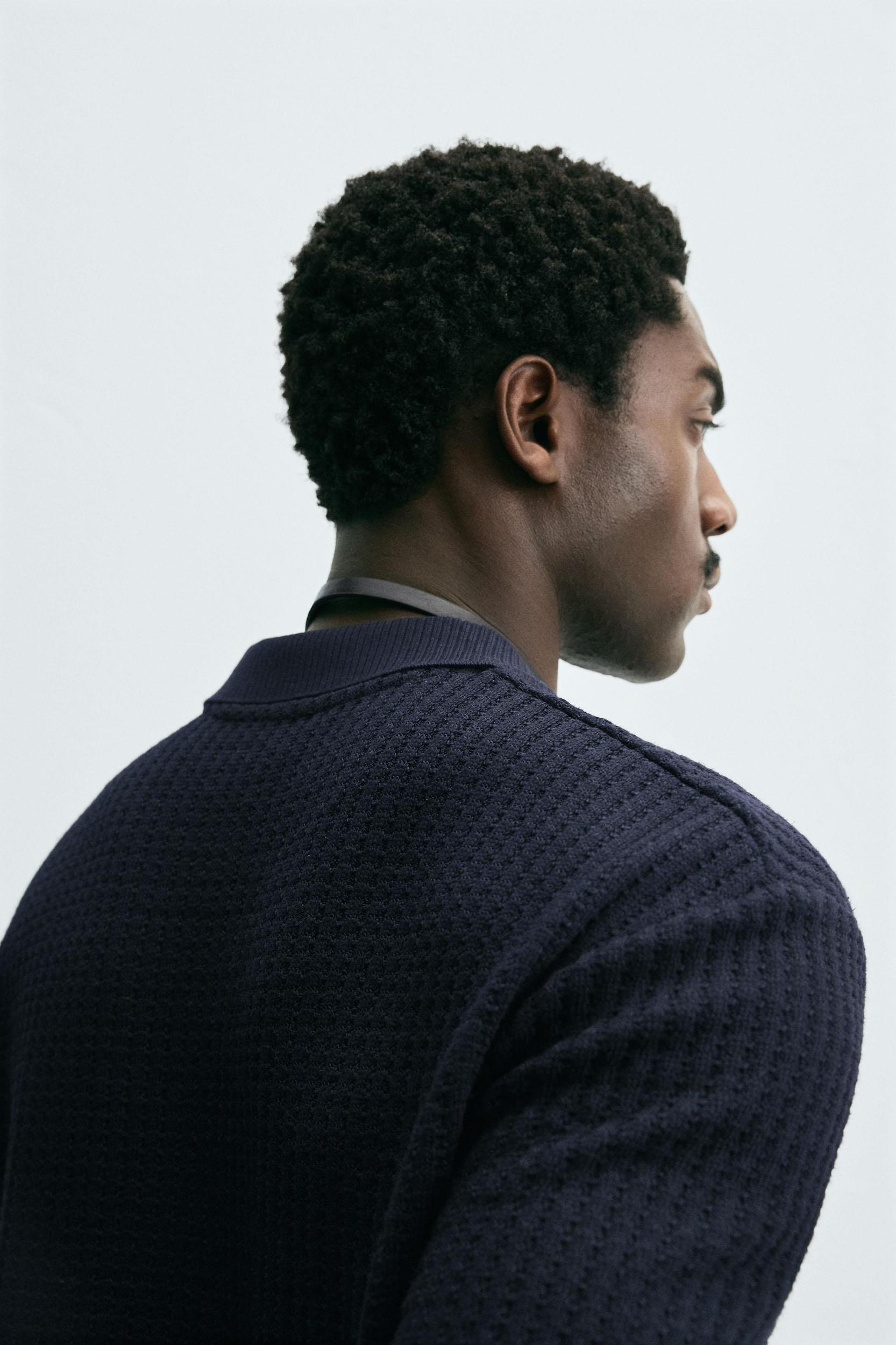 TEXTURED POLO SHIRT Product Image
