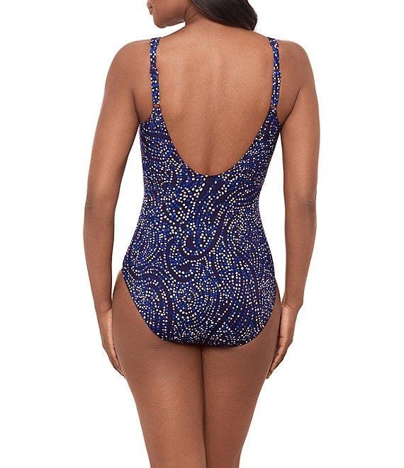 Miraclesuit Spotlight Oceanus Surplice V-Neck One Piece Swimsuit Product Image