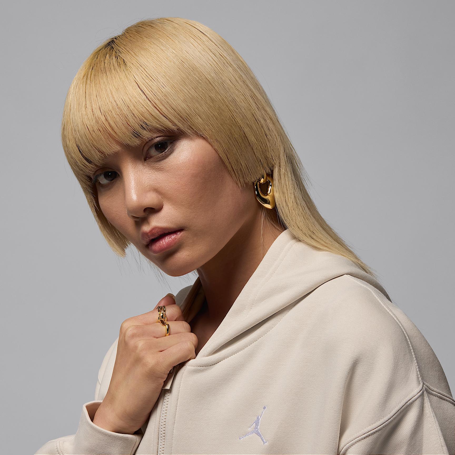 Jordan Brooklyn Fleece Women's Cropped Full-Zip Hoodie Product Image