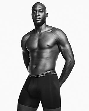 Men's Calvin Klein 3-Pack Microfiber Stretch Boxer Briefs, Size: 2XL, Black Convoy Red Gala Product Image