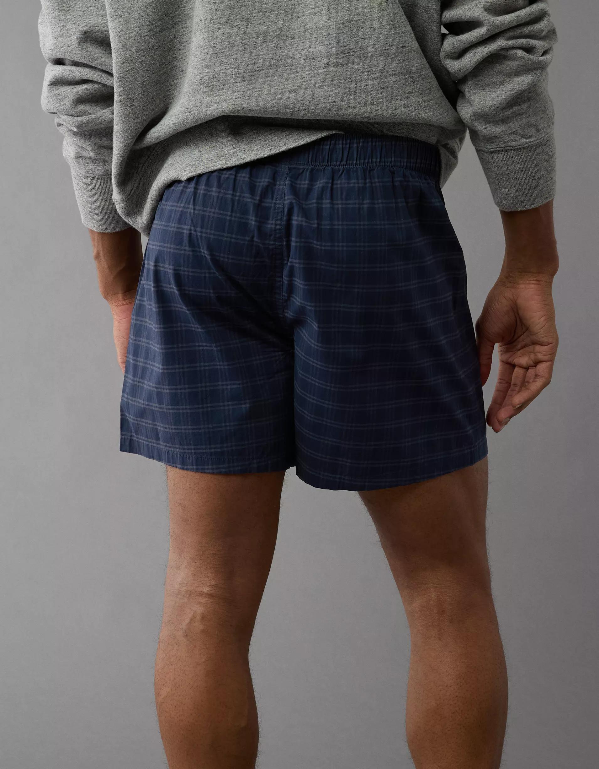 AEO Men's Plaid Stretch Boxer Short Product Image