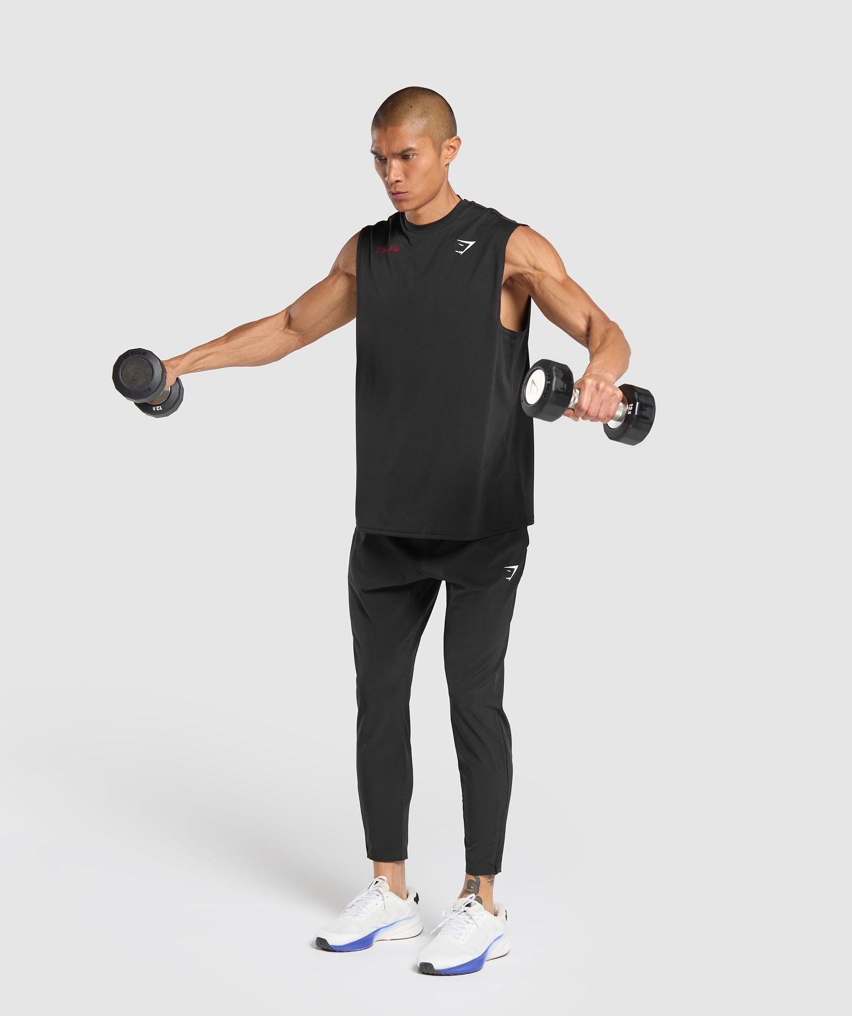 Script Graphic Cut Off Tank Product Image