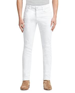 Monfrere Brando Slim Straight Jeans in Blanc Product Image