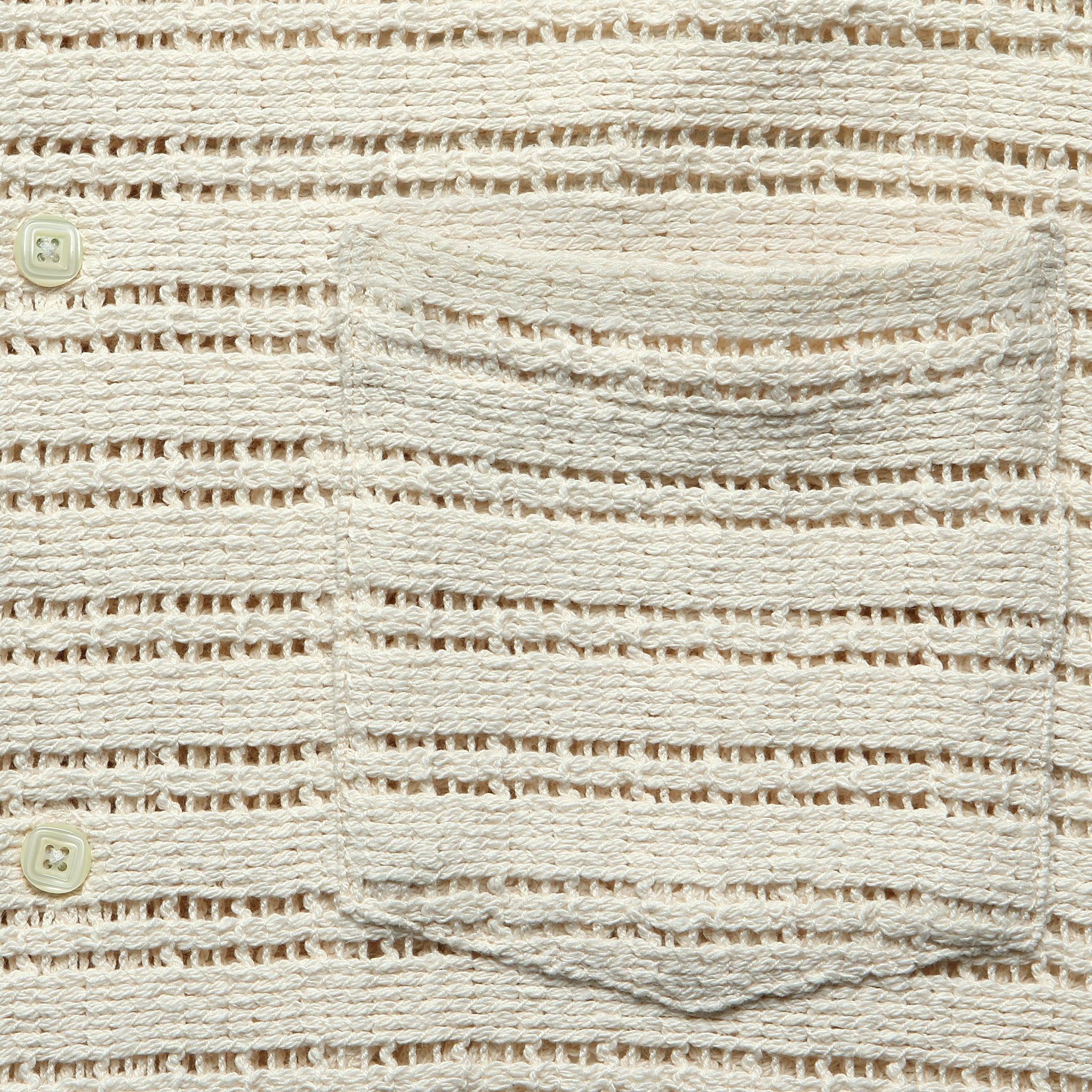 Drove Knit Camp Shirt - Ecru Product Image