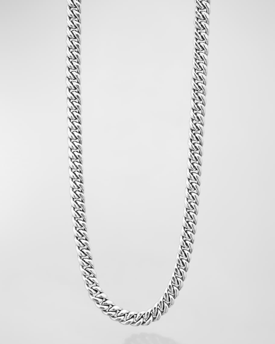 Lagos Mens Sterling Silver Anthem Curb Link Chain Necklace, 20 - Exclusive Product Image
