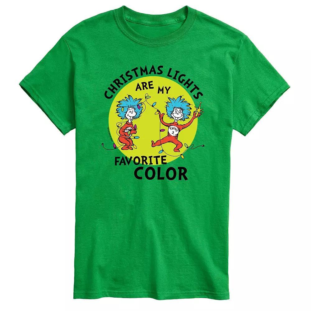 Mens Dr. Seuss Christmas Lights Tee Product Image