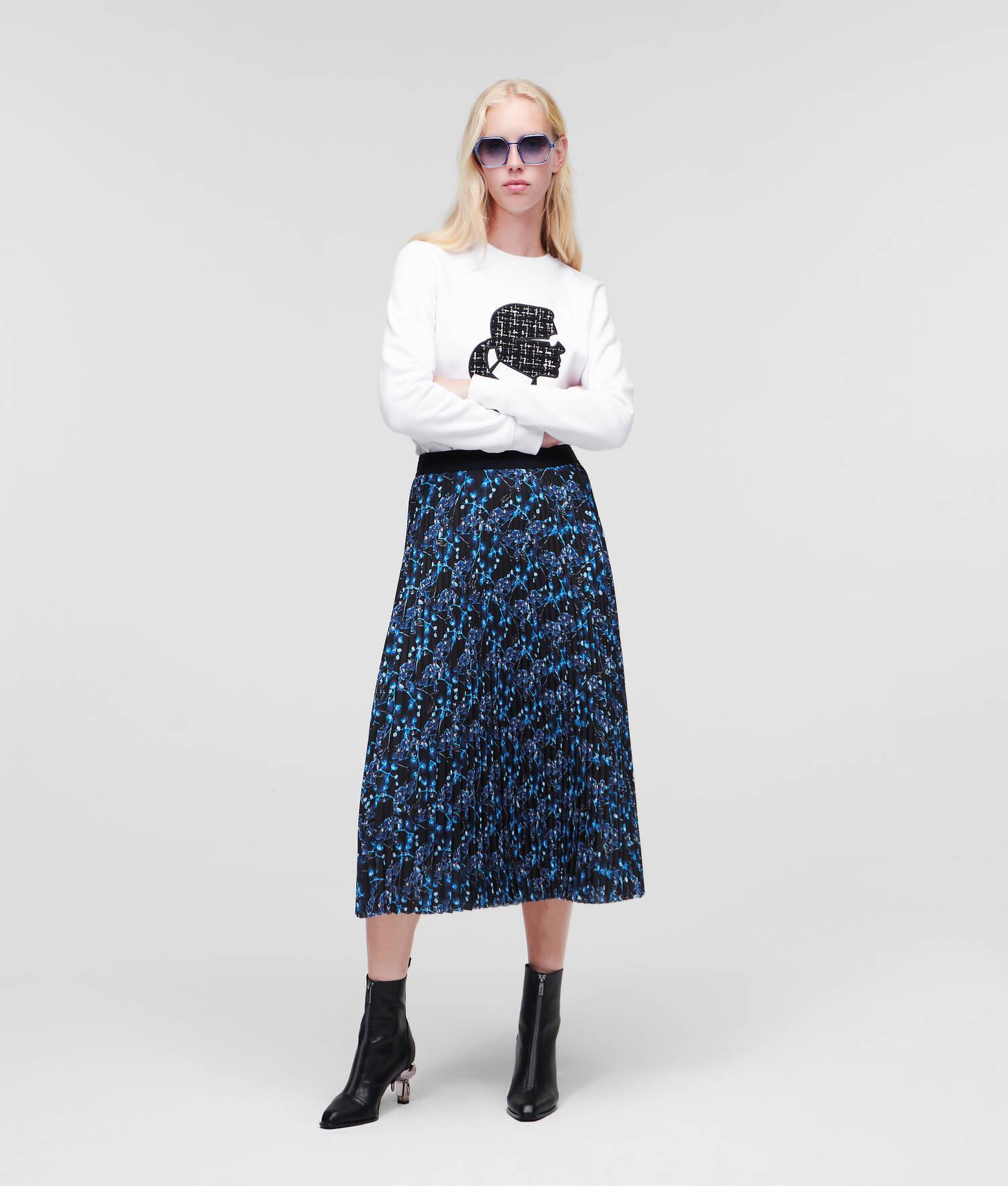 ORCHID PRINT MIDI-SKIRT Product Image