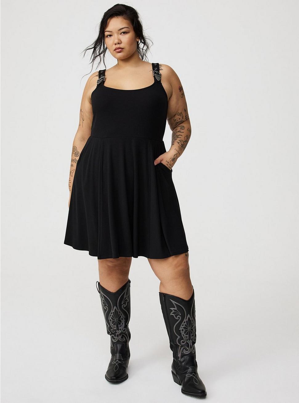 Mini Western-Buckle Tank Dress Product Image