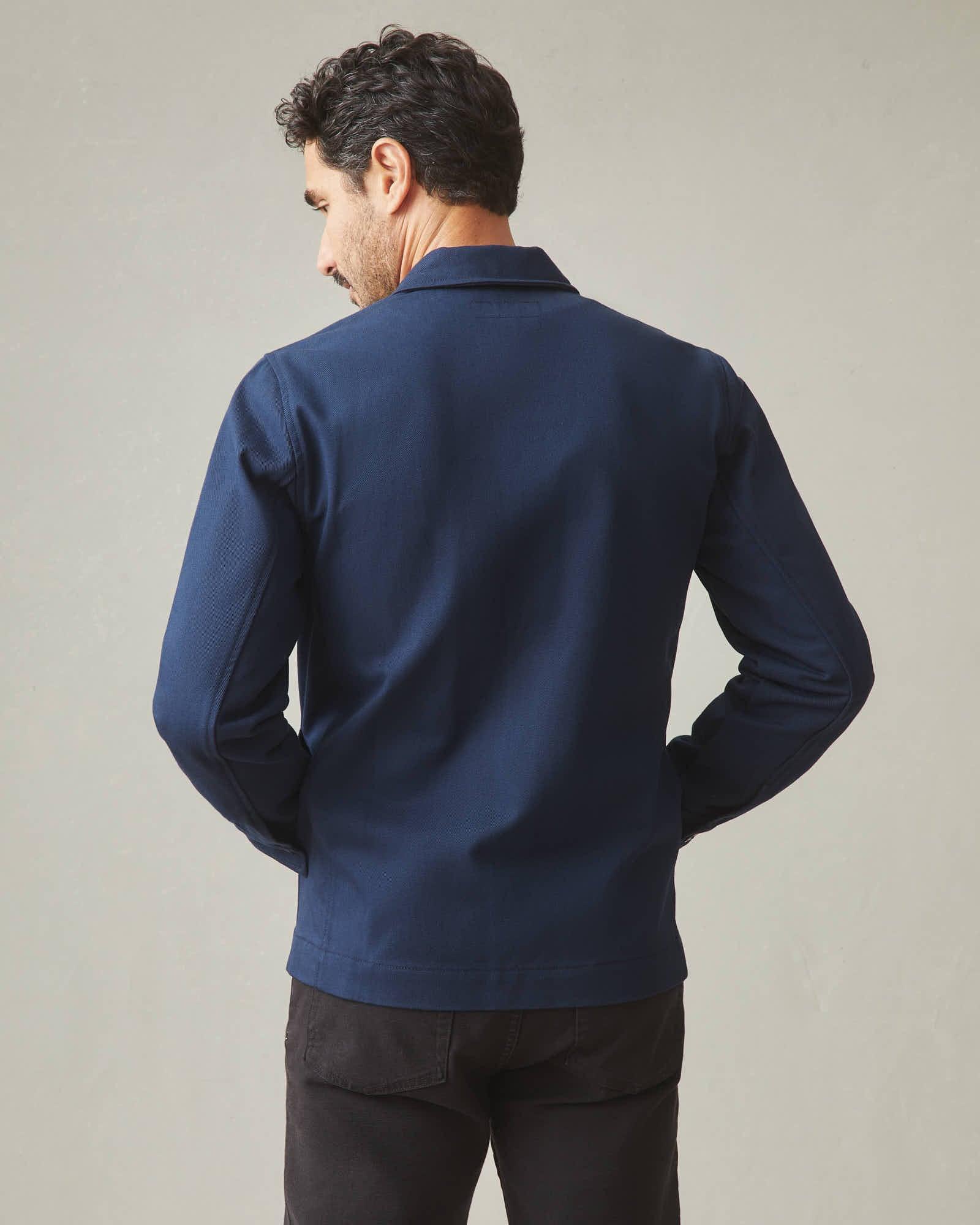 Men's Shirt Jacket - Navy Male Product Image