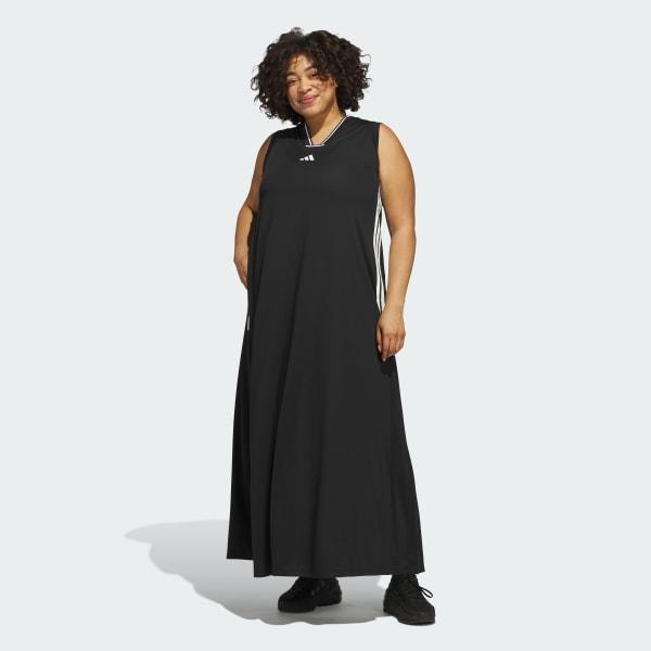 Womens adidas Tiro Cut 3-Stripes Soft Mesh Long Dress (Plus Size) Product Image